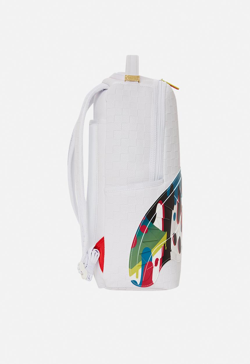 Sprayground - Shark trip dlxsv backpack - white/multi
