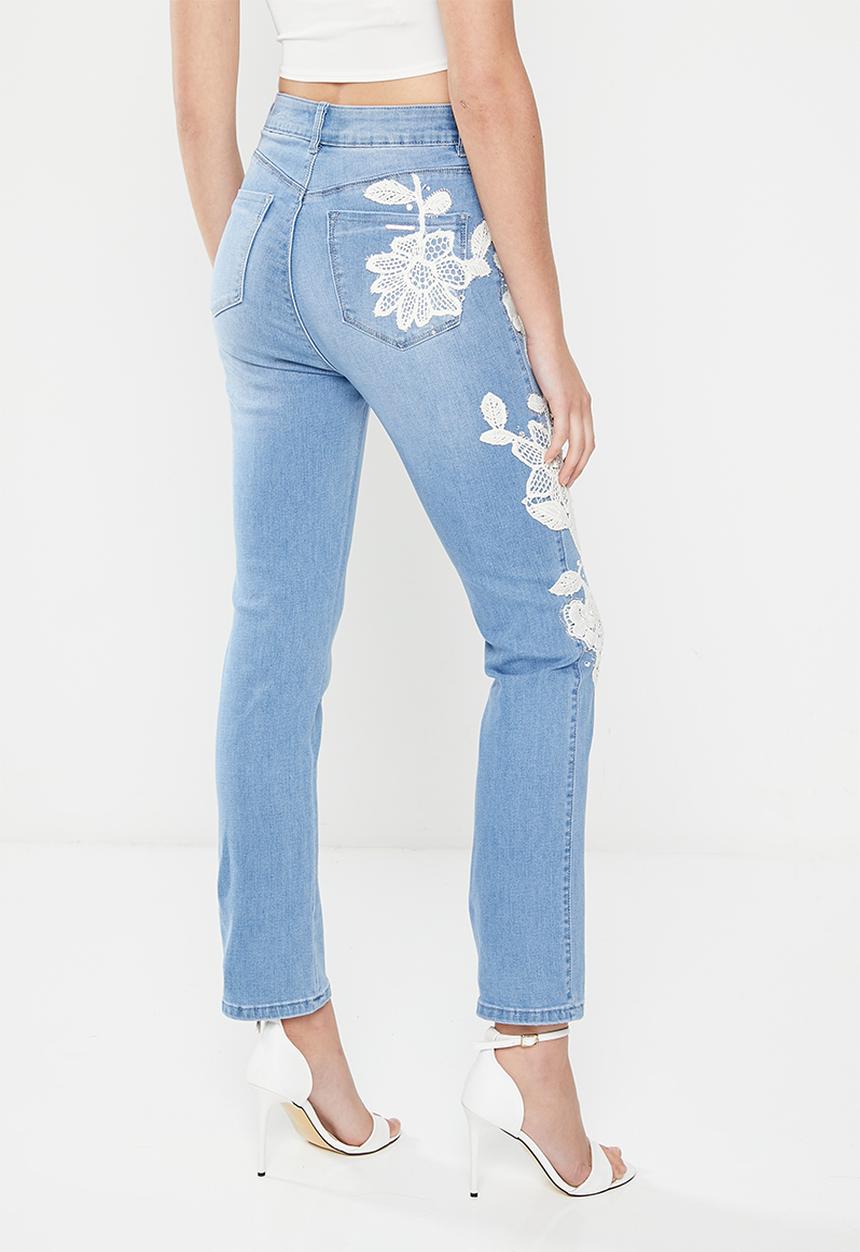 SISSY BOY - Ryder high waist with crochet detail - light vintage