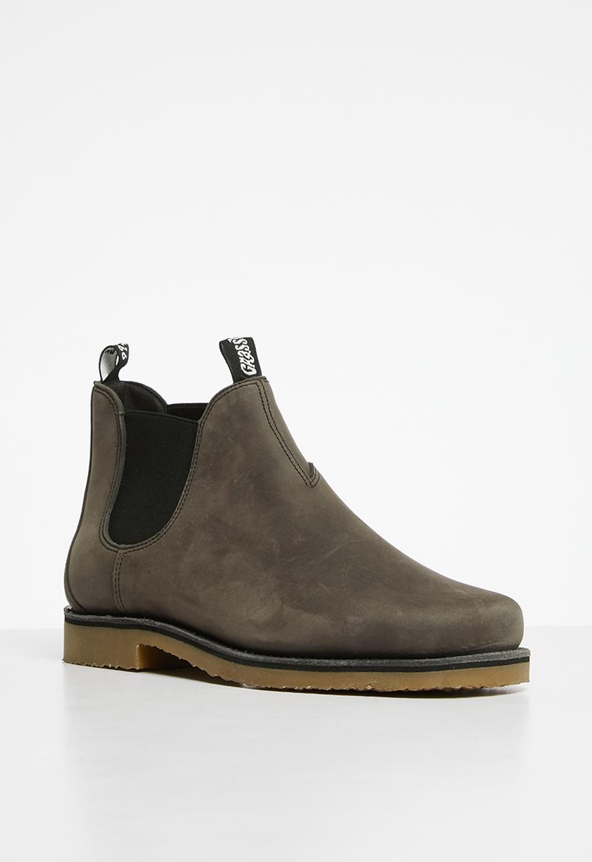 Grasshoppers - Logan leather chelsea boot - Grey