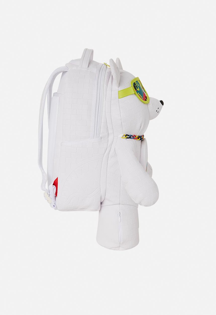 Sprayground - Shark trip moneybear backpack - white/multi