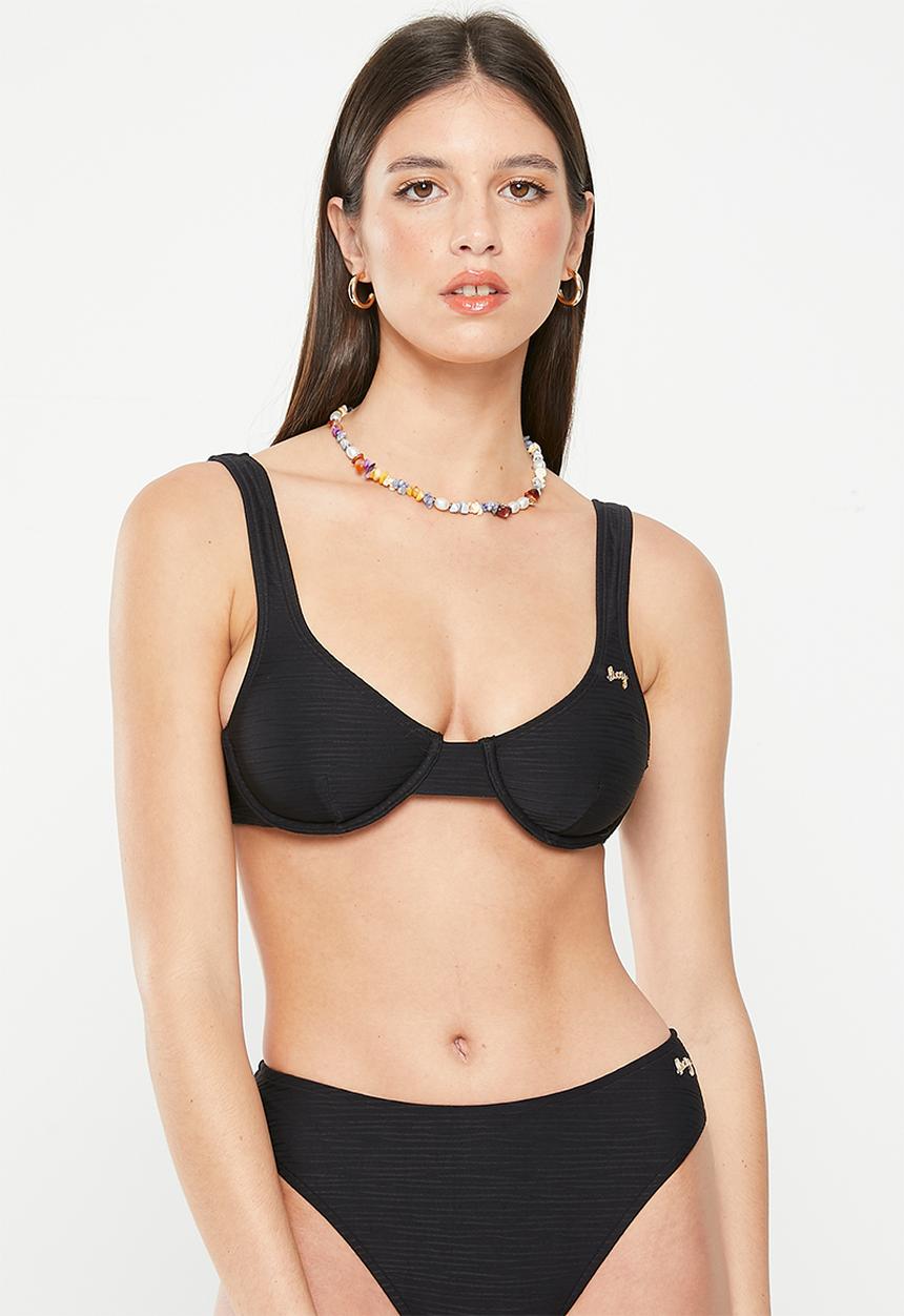 Lizzy - Tizzy bikini top - black