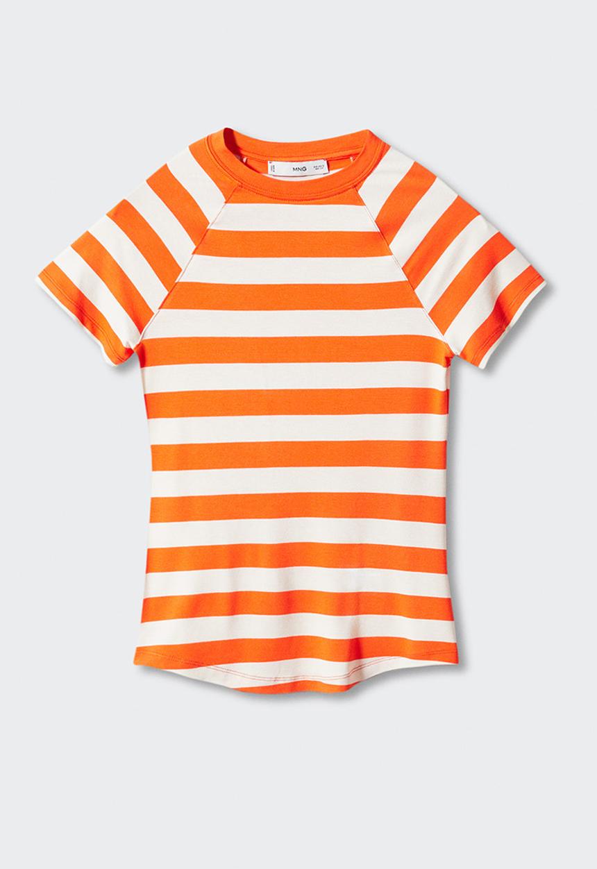MANGO - T-shirt chick - orange