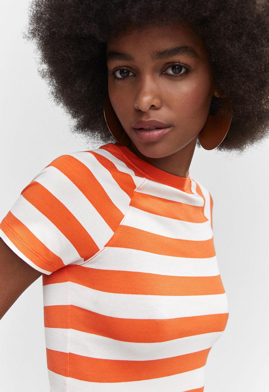 MANGO - T-shirt chick - orange