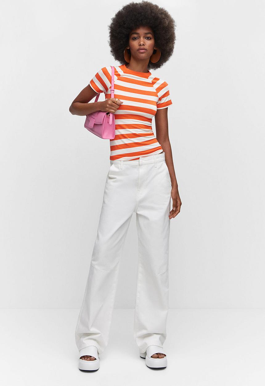 MANGO - T-shirt chick - orange