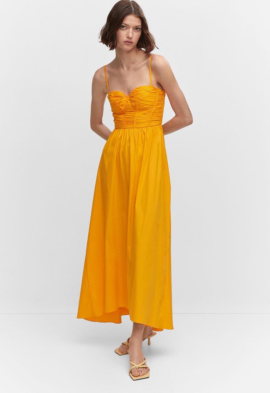 MANGO - Dress rita - orange