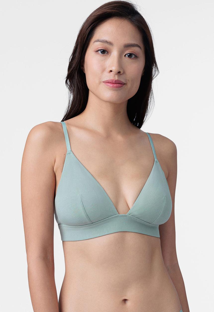 DORINA - Cali 2 pack non padded bralette - green/ivory