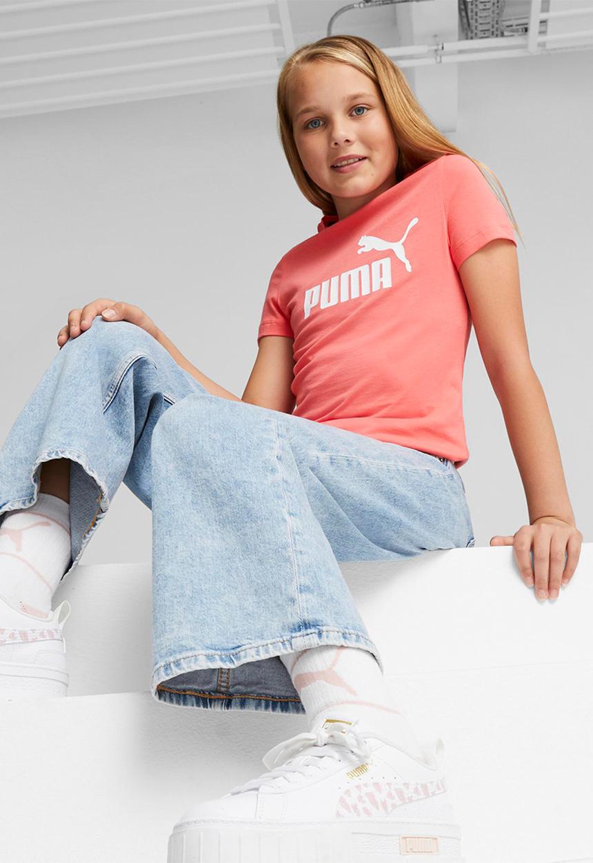 PUMA - Ess logo tee g - electric blush