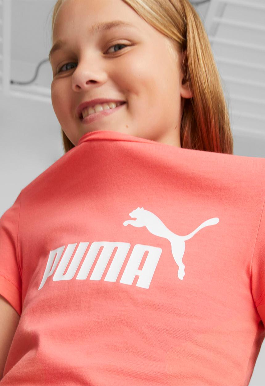 PUMA - Ess logo tee g - electric blush