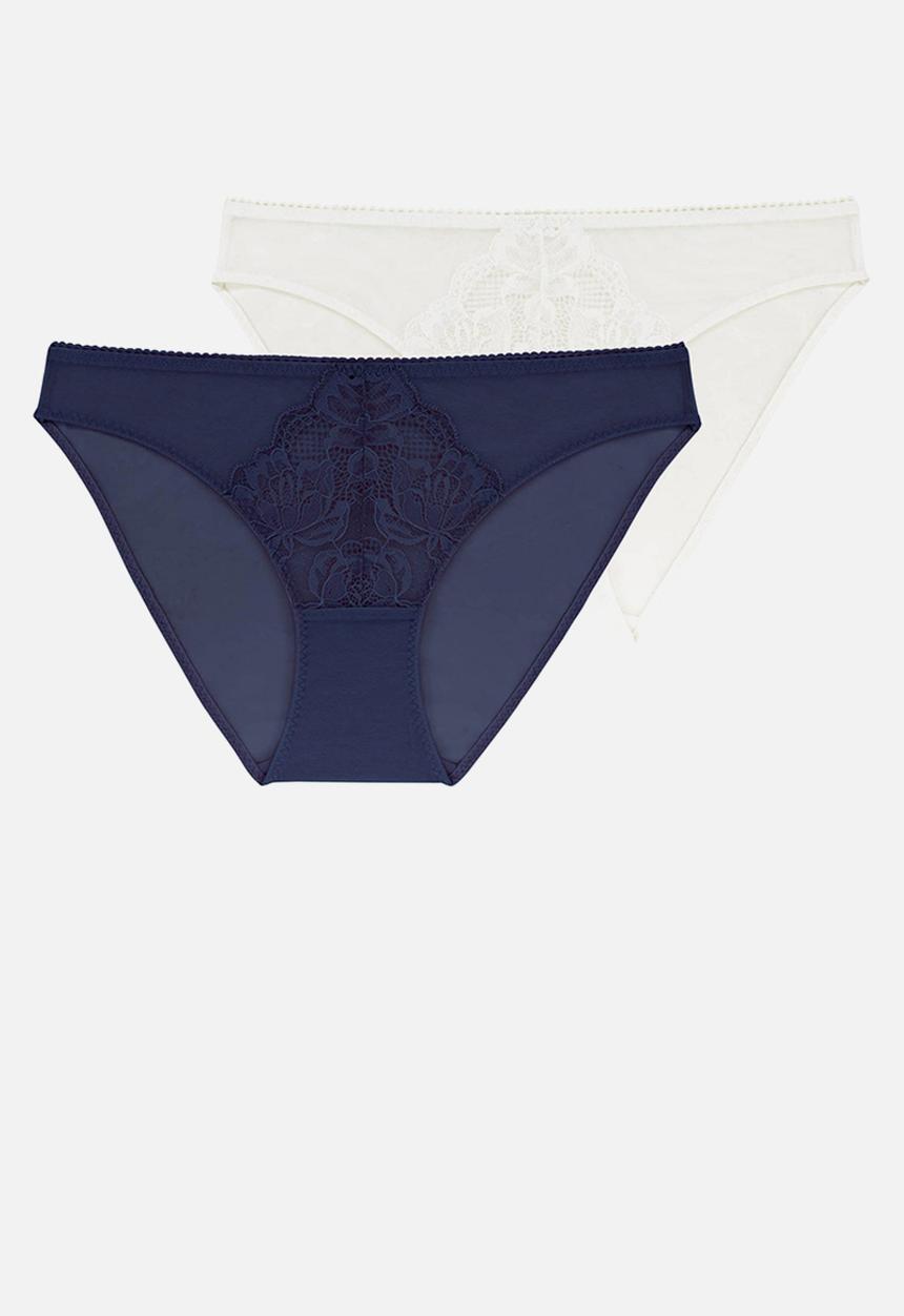 DORINA - Clarise 2 pack brief - blue/ivory