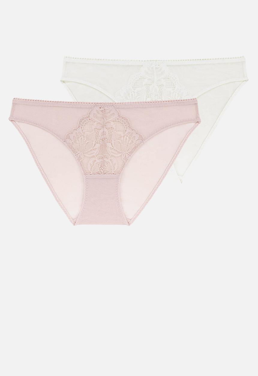 DORINA - Clarise 2 pack brief - pink/ivory