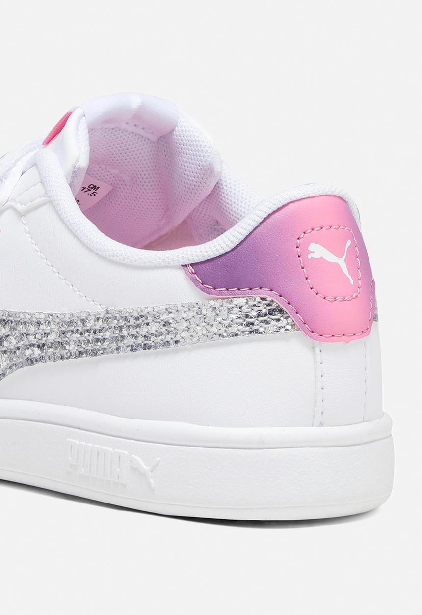 PUMA - Smash 3.0 l star glow v ps - white/silver/red/purple