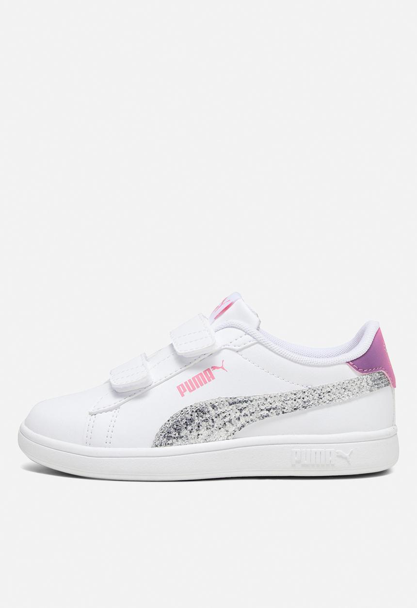 PUMA - Smash 3.0 l star glow v ps - white/silver/red/purple