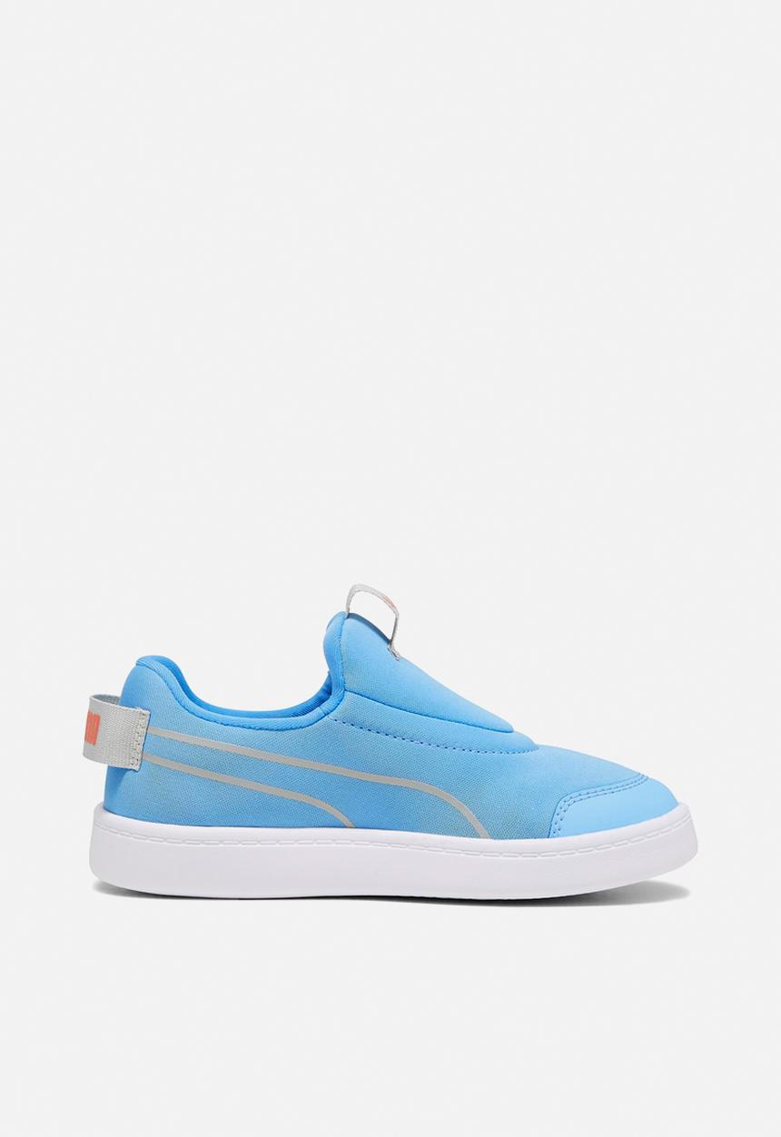 PUMA - Courtflex v2 slip on ps - regal blue-cool light gray