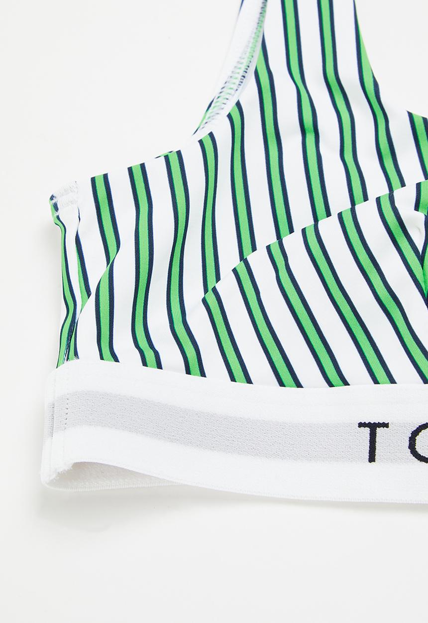 Tommy Hilfiger - Bralette print - nola sripes/spring lime