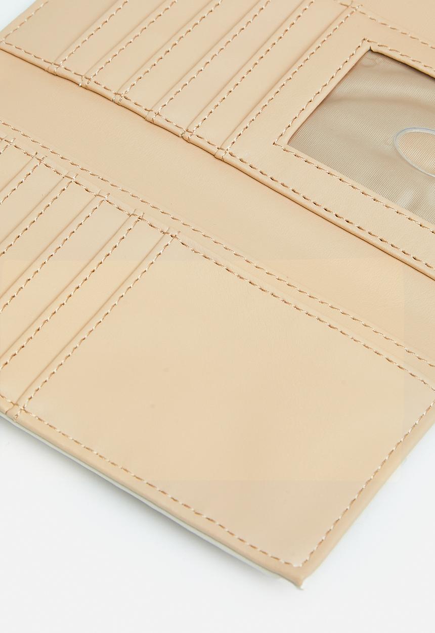 GUESS - Gelber slg slim clutch - white multi