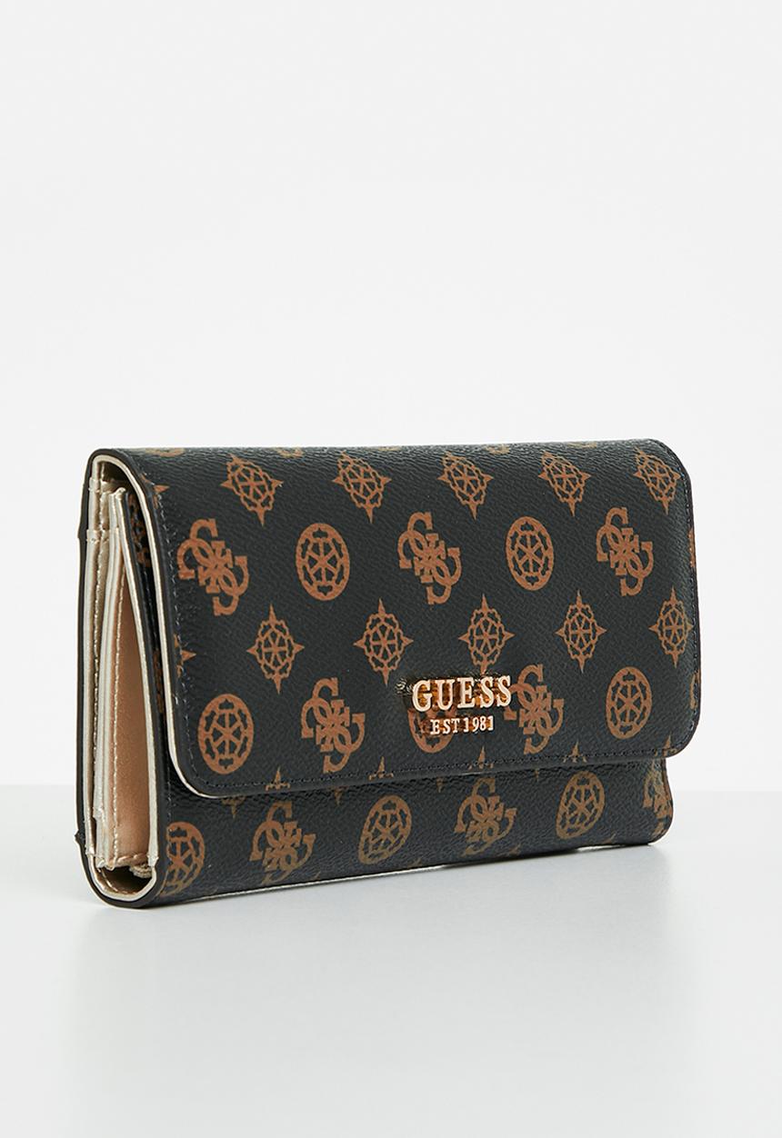 GUESS - Laurel slg multi clutch - mocha logo