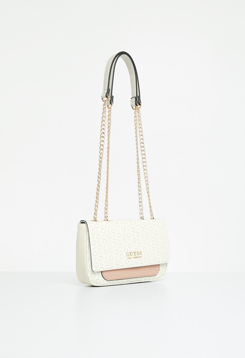 GUESS - Gelber mini crossbody flap - white multi