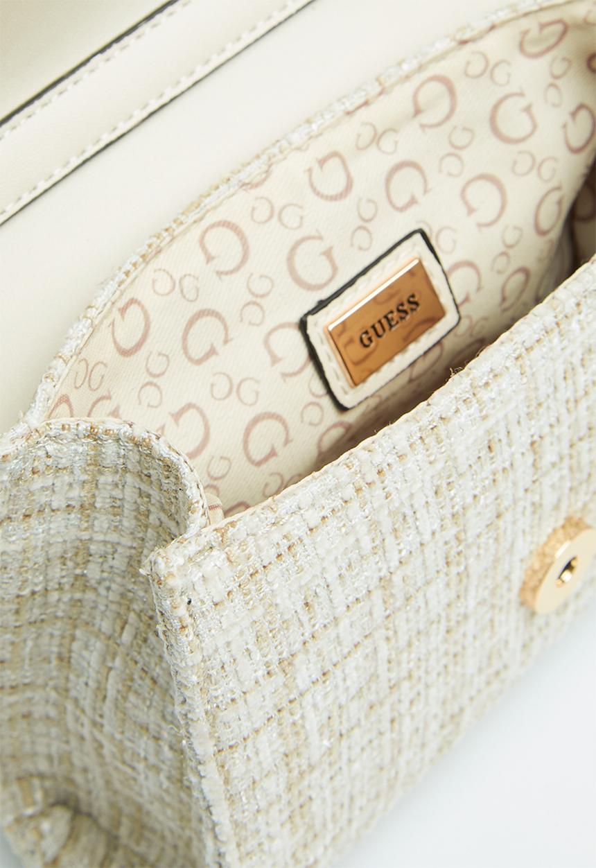 GUESS - Tergesen mini crossbody flap - stone