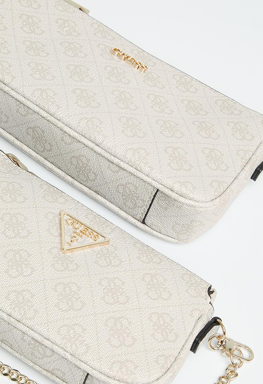 GUESS - Noelle dbl pouch crossbody - dove 