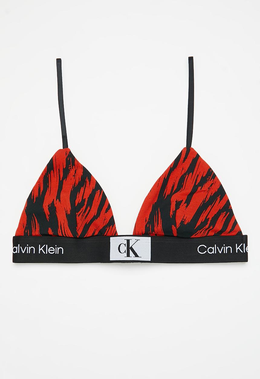 Calvin Klein - Unlined triangle - tiger print/hazard