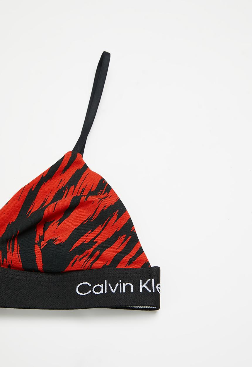 Calvin Klein - Unlined triangle - tiger print/hazard