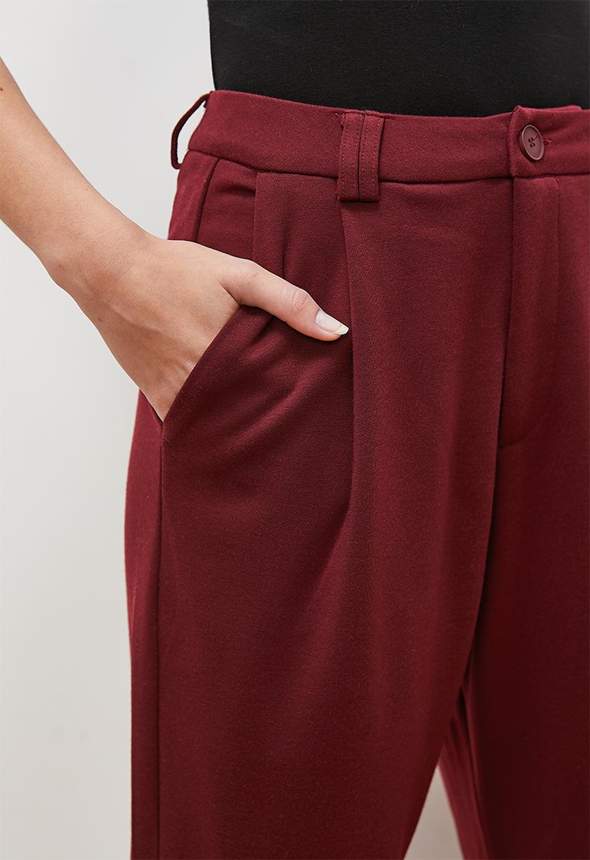 edit - Co-ord tapered trouser - tobacco