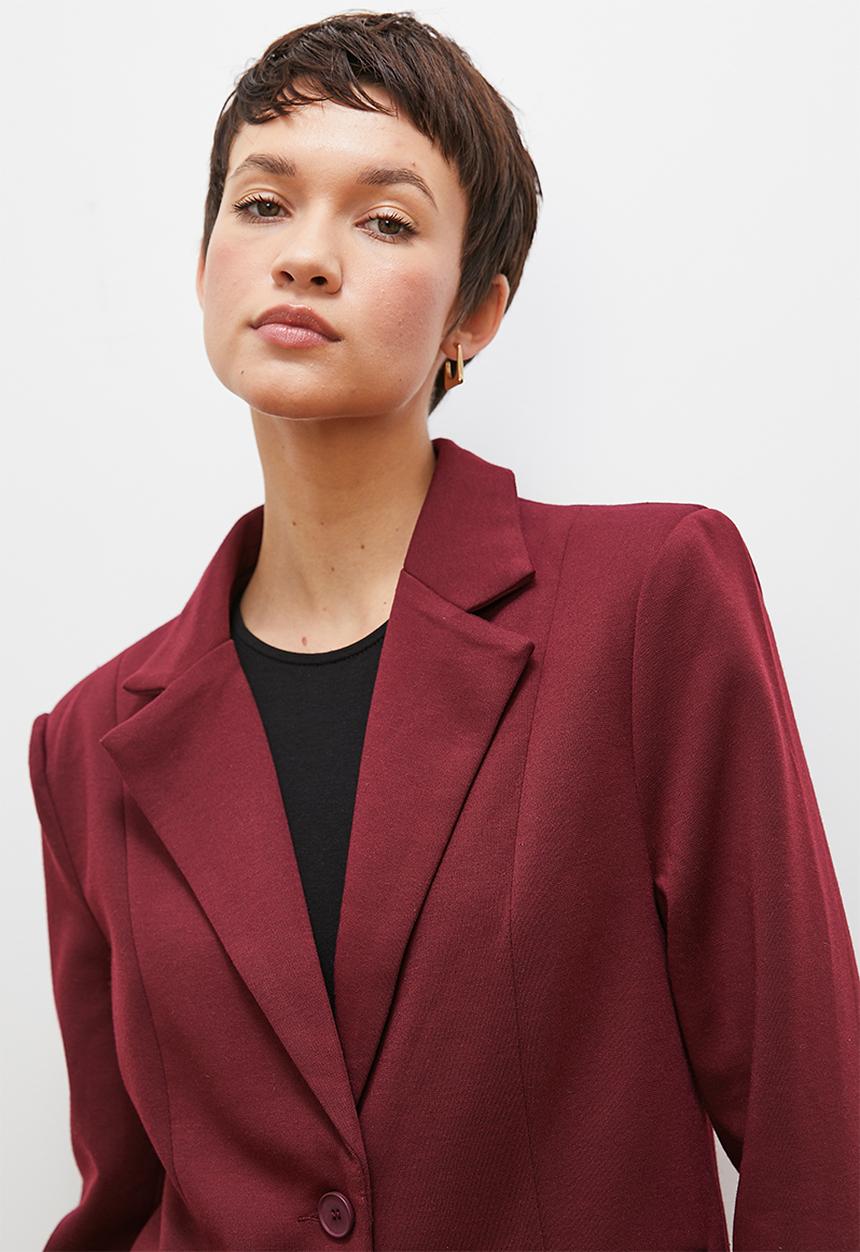 edit - Classic blazer - bloodstone