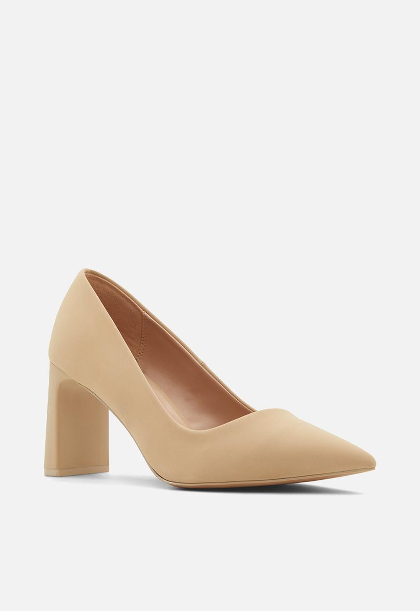 Call It Spring - Janessa blockheel court - bone