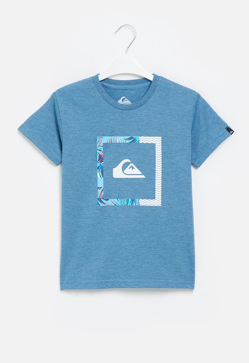 Quiksilver - Funky fills short sleeve boy - vallarta blue heather