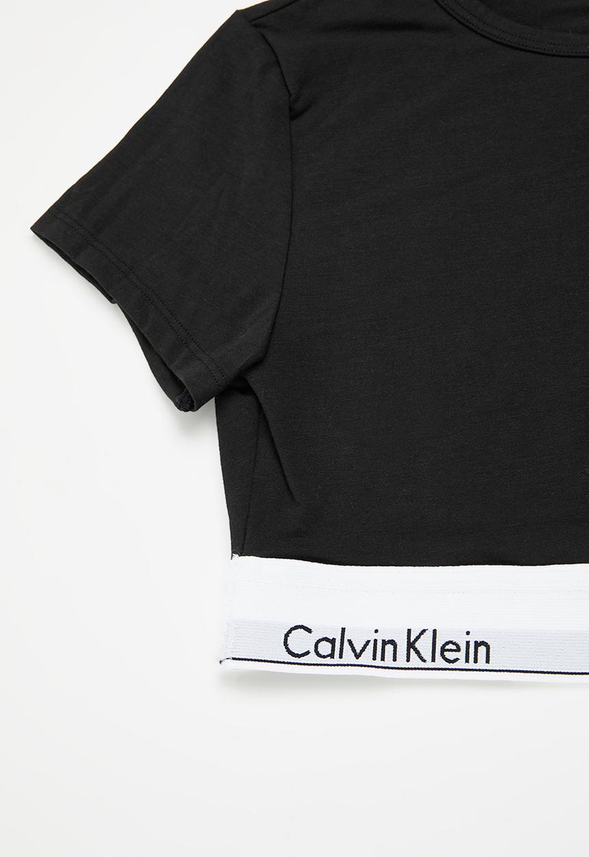 Calvin Klein - T-shirt bralette - black