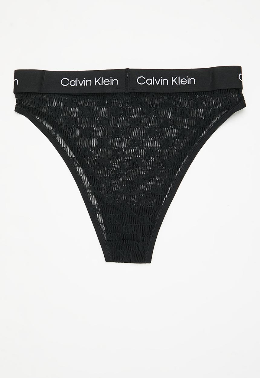 Calvin Klein - High waist brazilian - black
