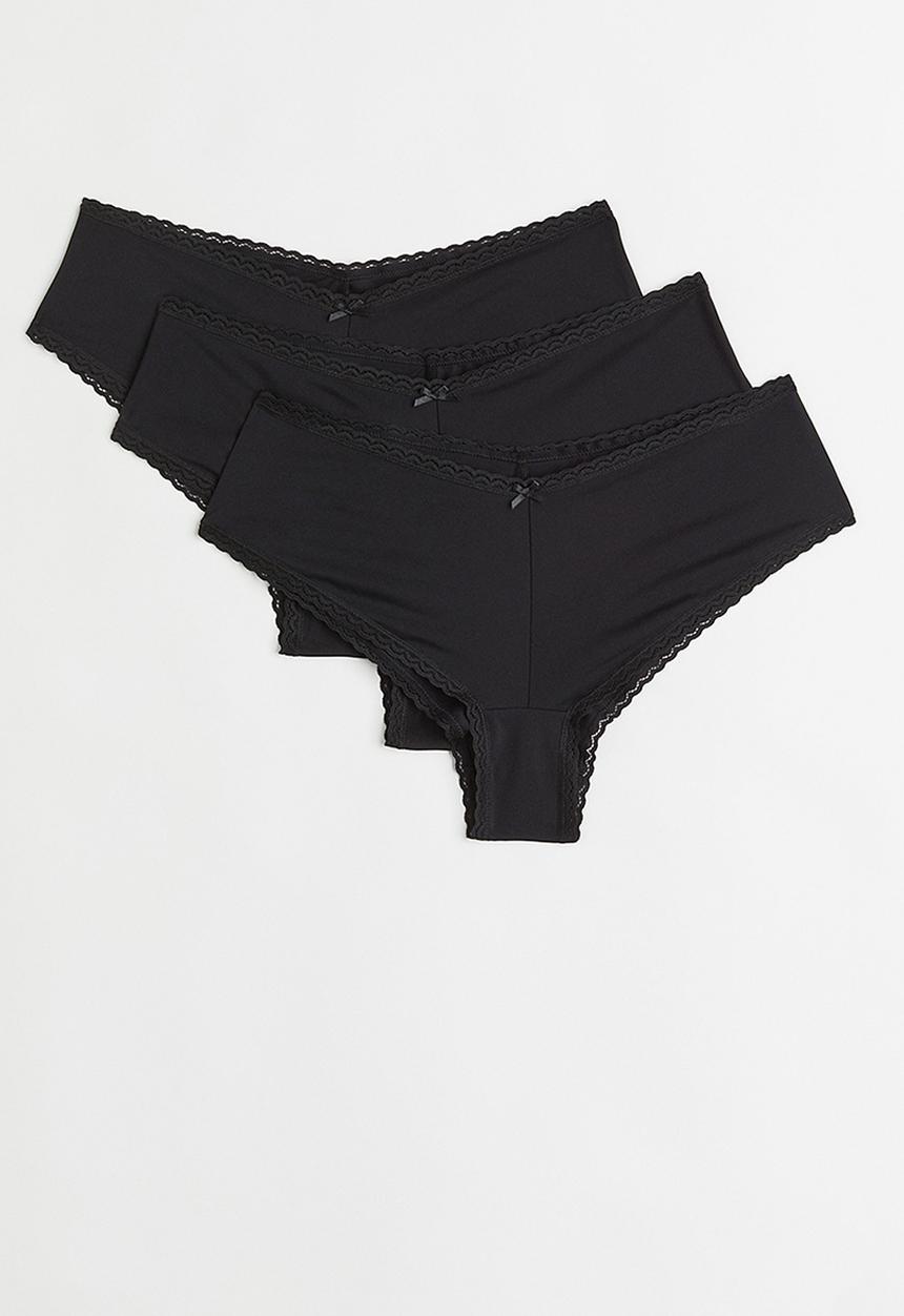 H&M - 3-Pack hipster briefs - black