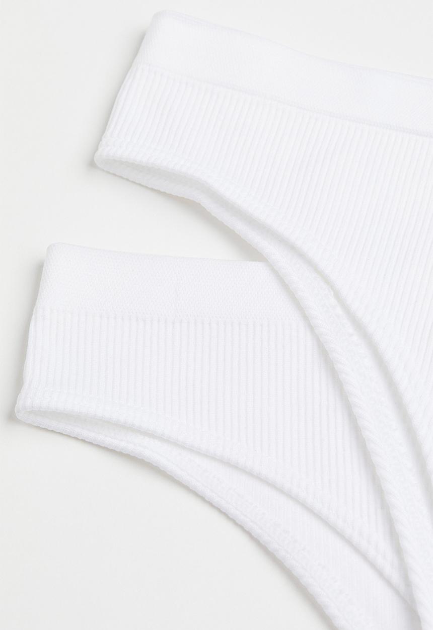 H&M - 2-Pack seamless briefs - white