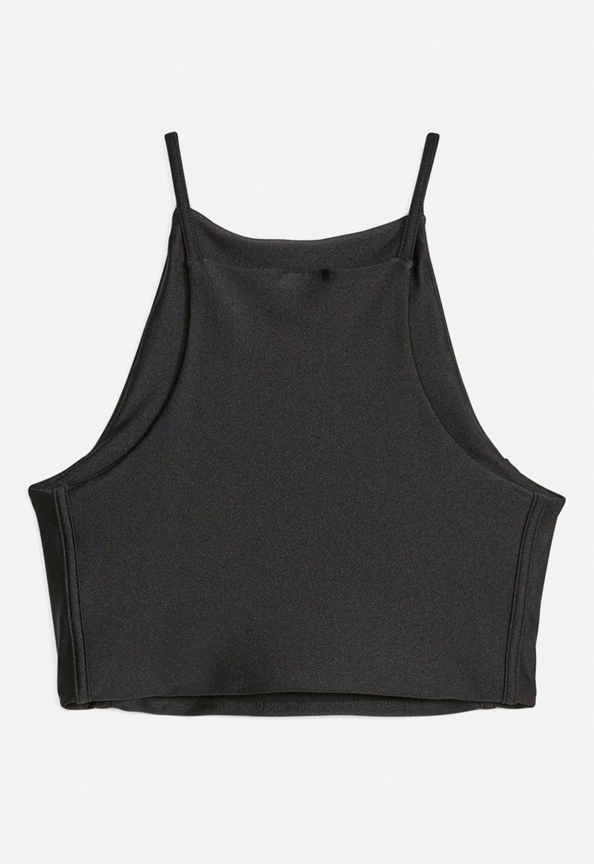 PUMA - T7 shiny crop top - puma black