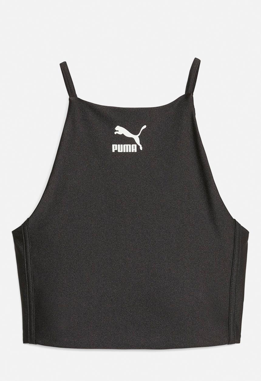 PUMA - T7 shiny crop top - puma black