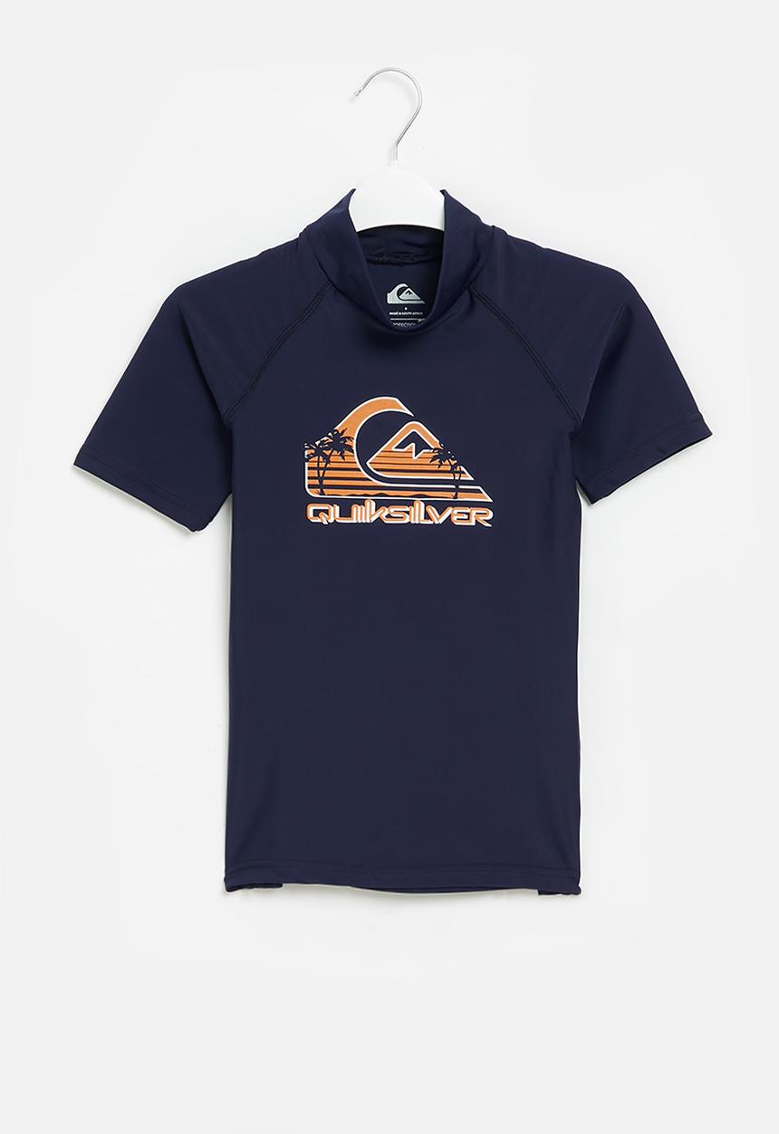 Quiksilver - Summer dayz rashvest short sleeve boys -  insignia blue