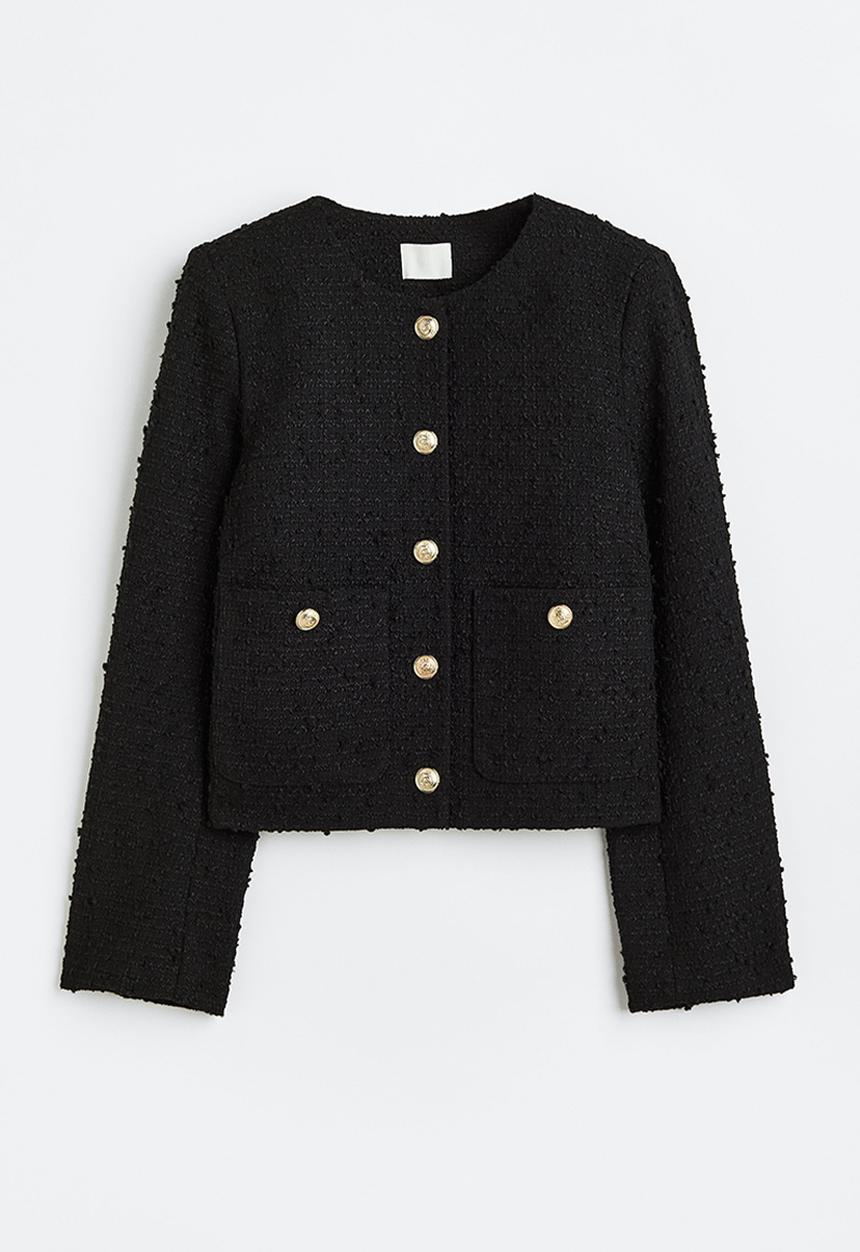 H&M - Bouclé jacket - black