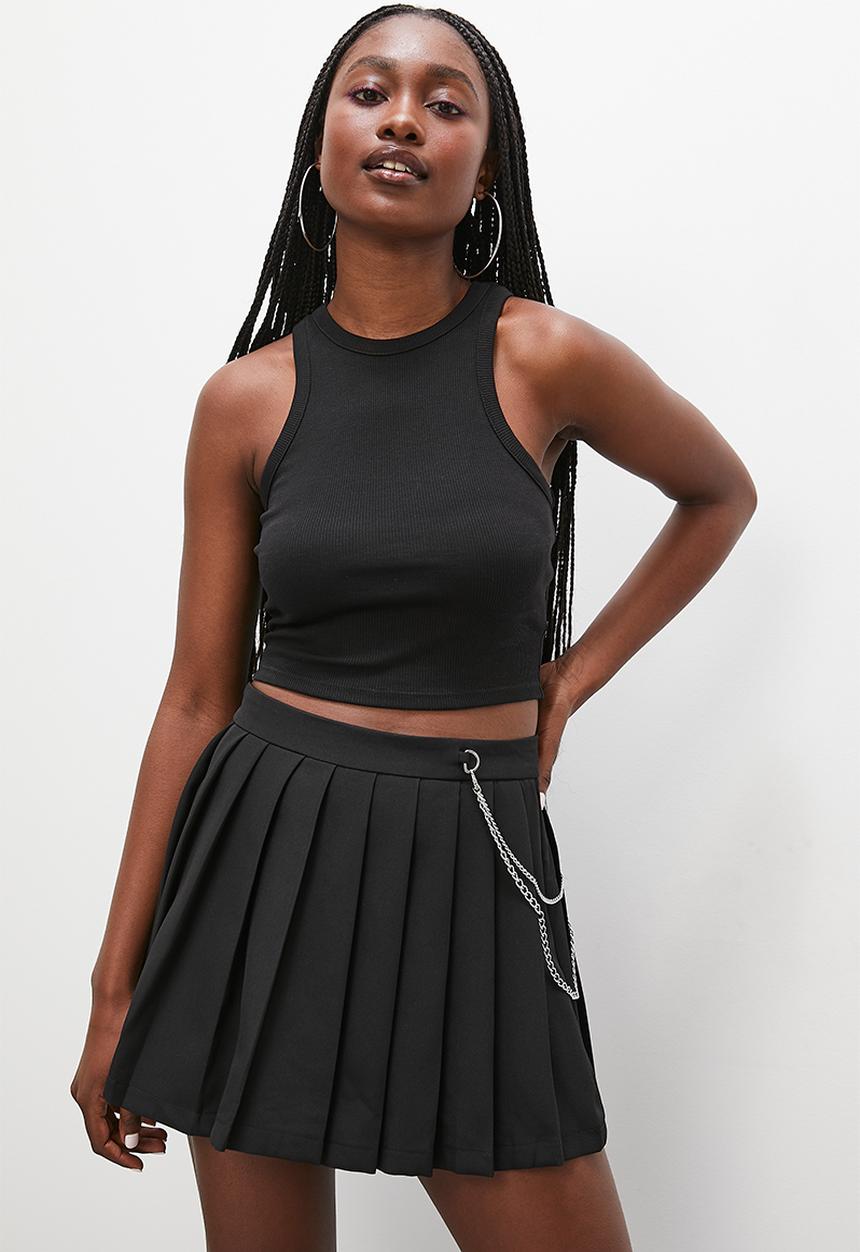 Blake - Mini with chain detail - black