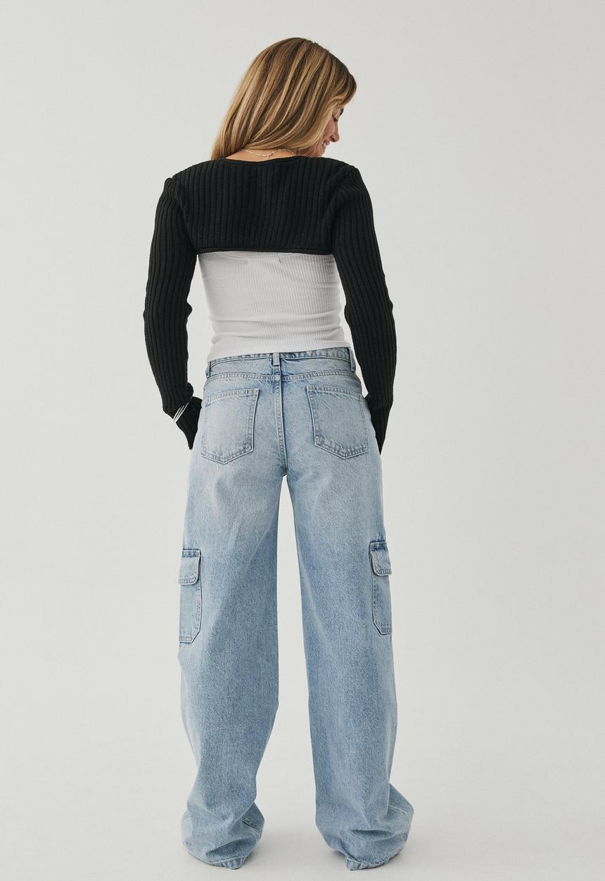 Supré  - Cargo denim jean - island blue 