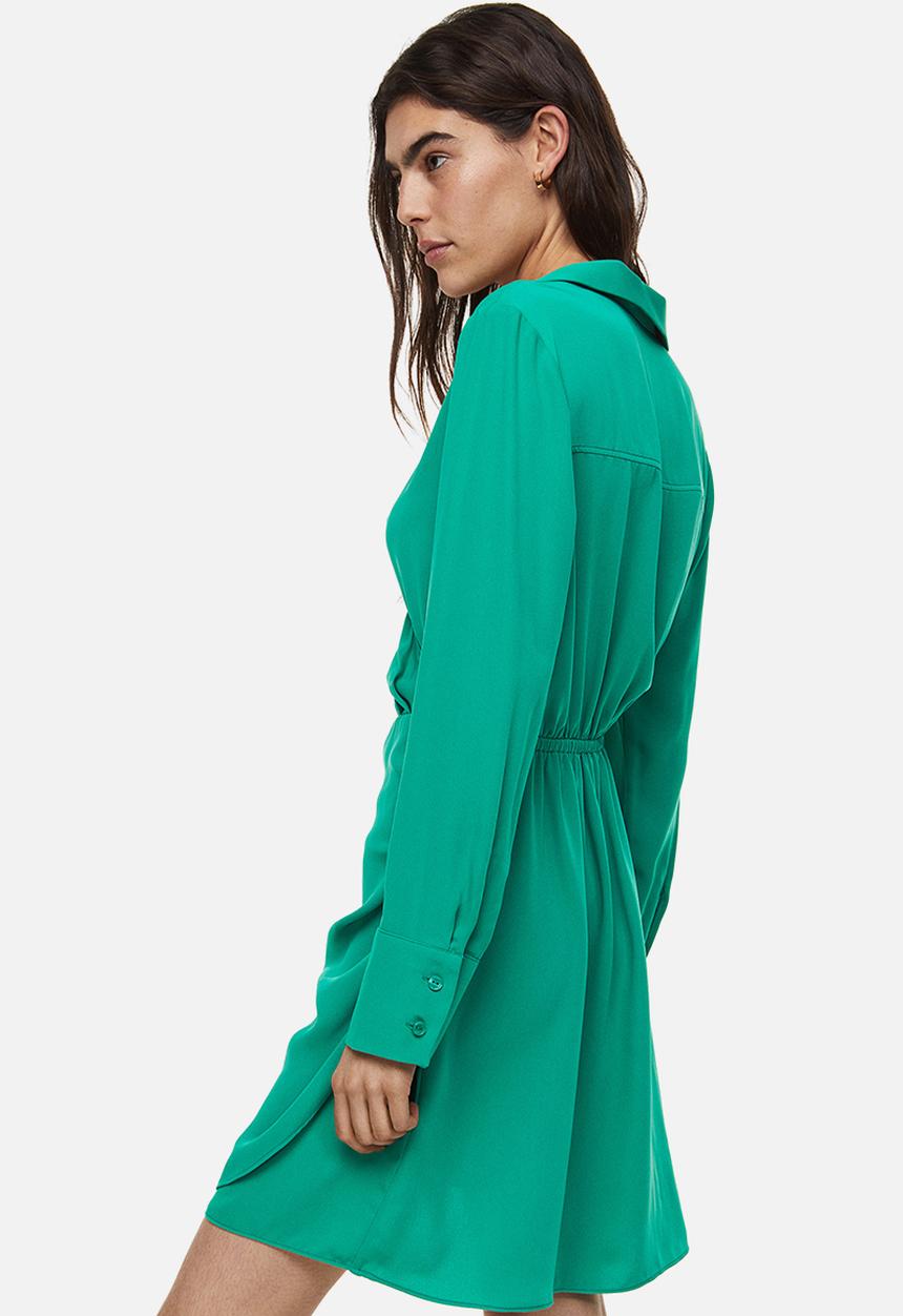 H&M - Wrap dress - green turquoise