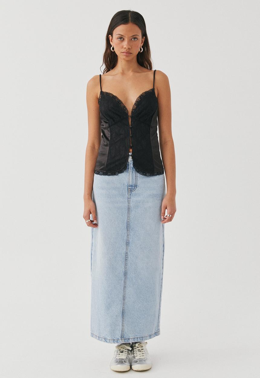 Supré  - Iris lace cami - black 