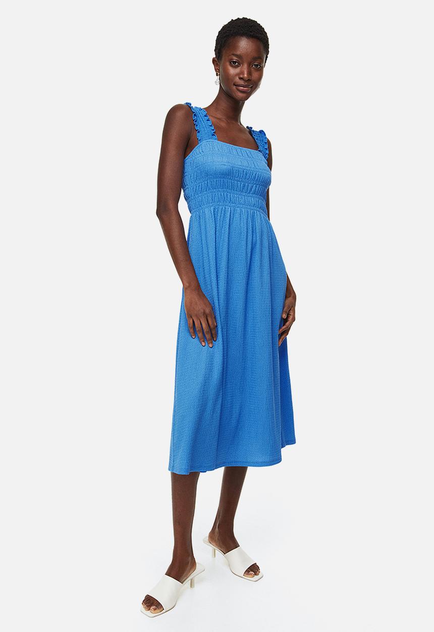 H&M - Smocked dress - blue