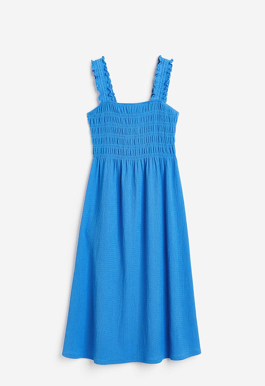 H&M - Smocked dress - blue