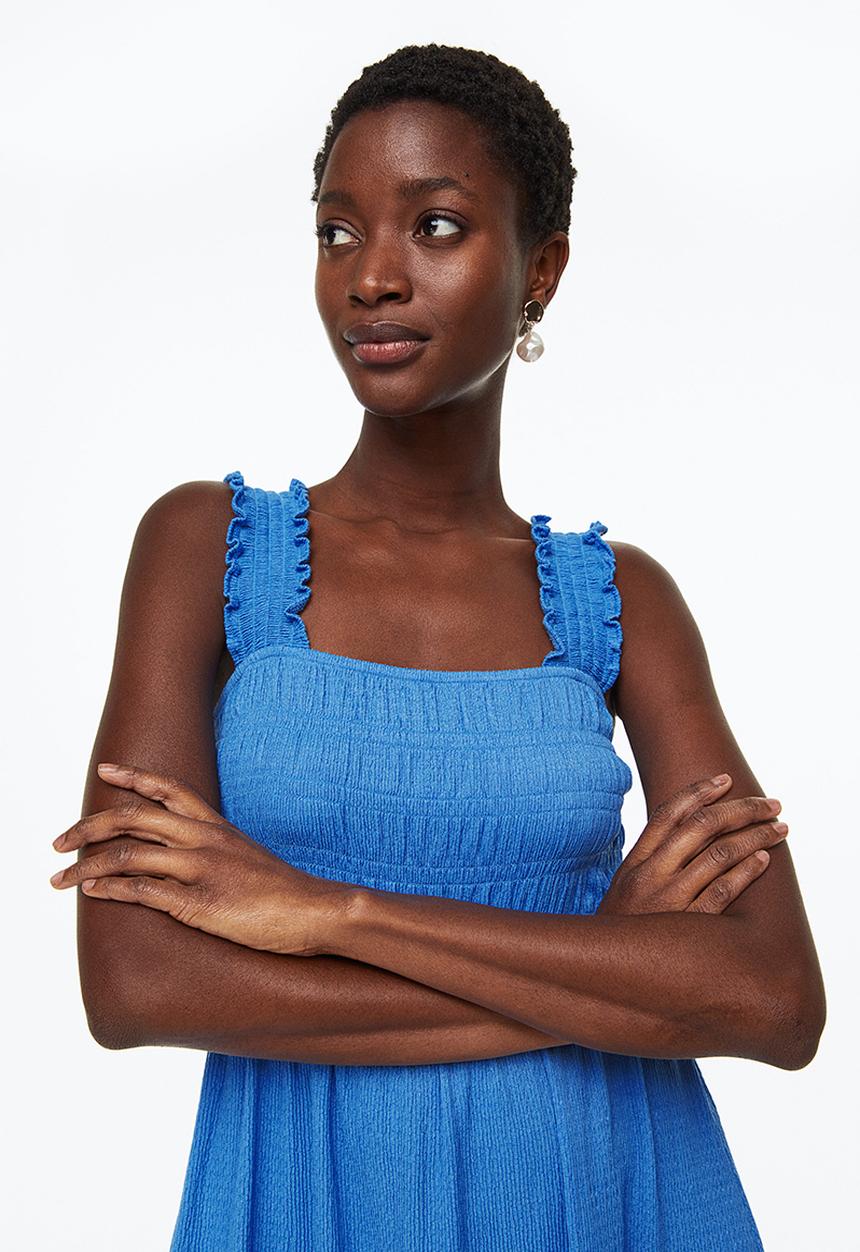 H&M - Smocked dress - blue