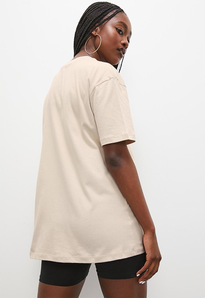 Blake - Oversized graphic tee - stone