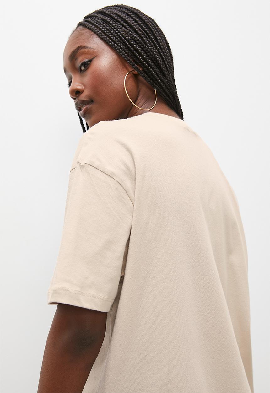 Blake - Oversized graphic tee - stone