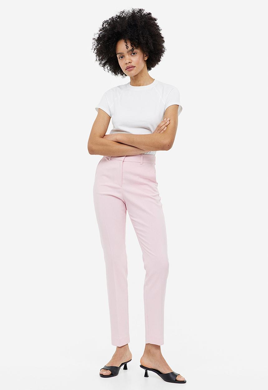 H&M - Cigarette trousers - light pink