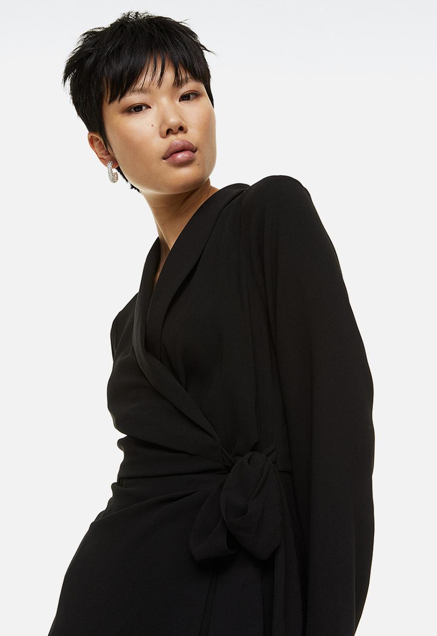 H&M - Wrap dress - black