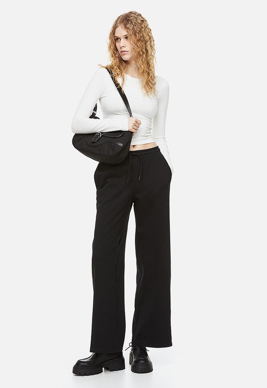 H&M - Straight joggers - black