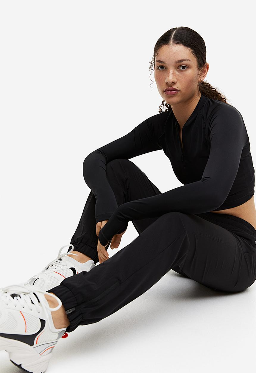 H&M - Drymove™ running trousers - black
